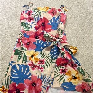 L'ATISTE Floral Tropical Dress - Multicolor